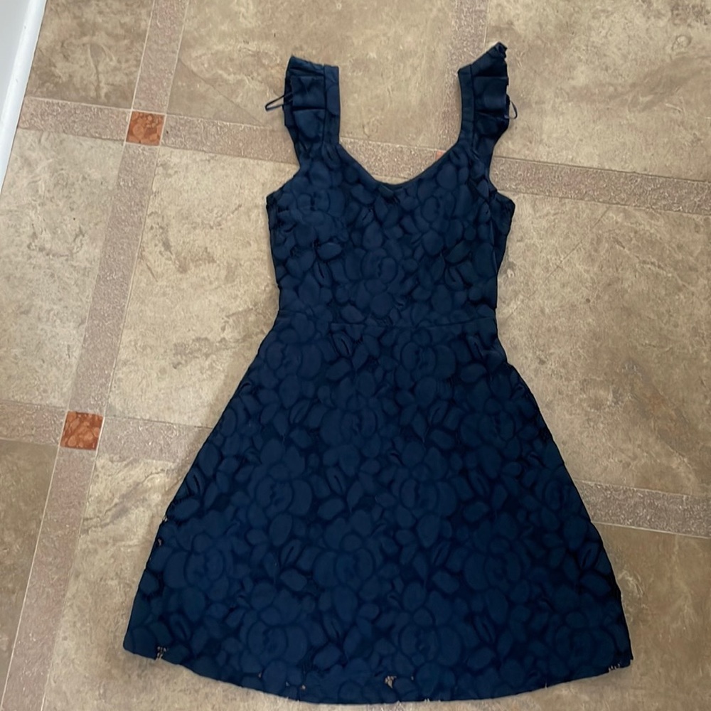 Navy lace dress! Never worn